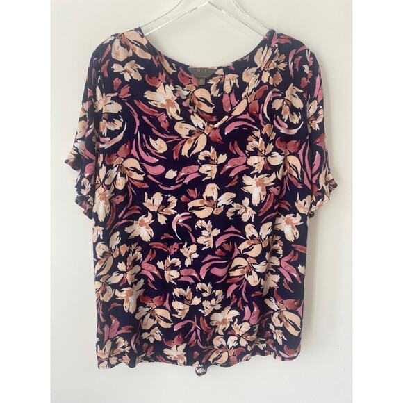 MIX BY 41 HAWTHORN FLORAL TOP PLUS 2XL - Picture 1 of 7